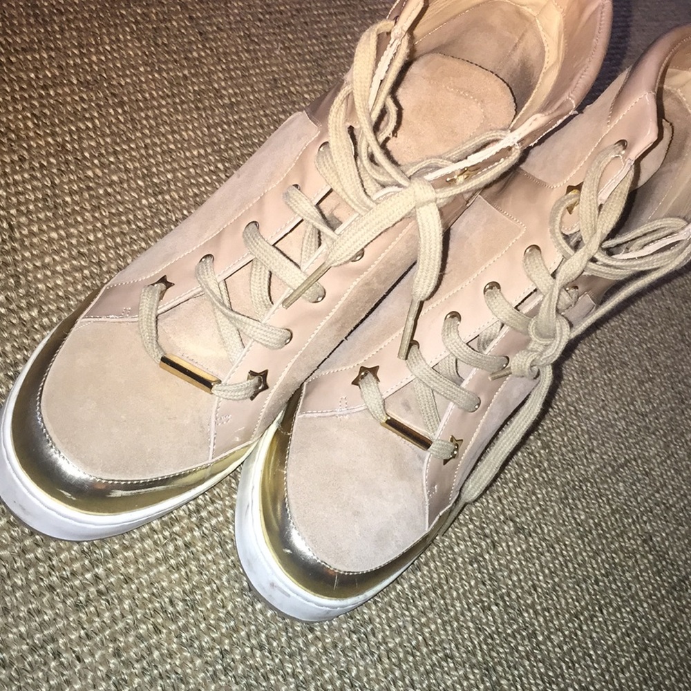 Jimmy Choo Sneaker Heel Beige Suede